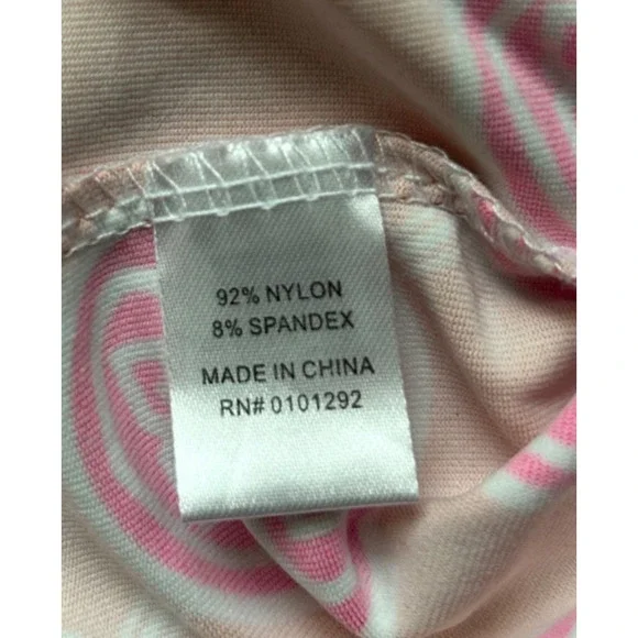 Lulu B Bright Beachy Tank Dress Pink Orange XL Medallion Greek Key Cover Up - Picture 4 of 8